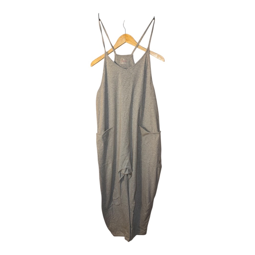 Free People Movement Hot Shot Jumper Gray L Jumpsuit